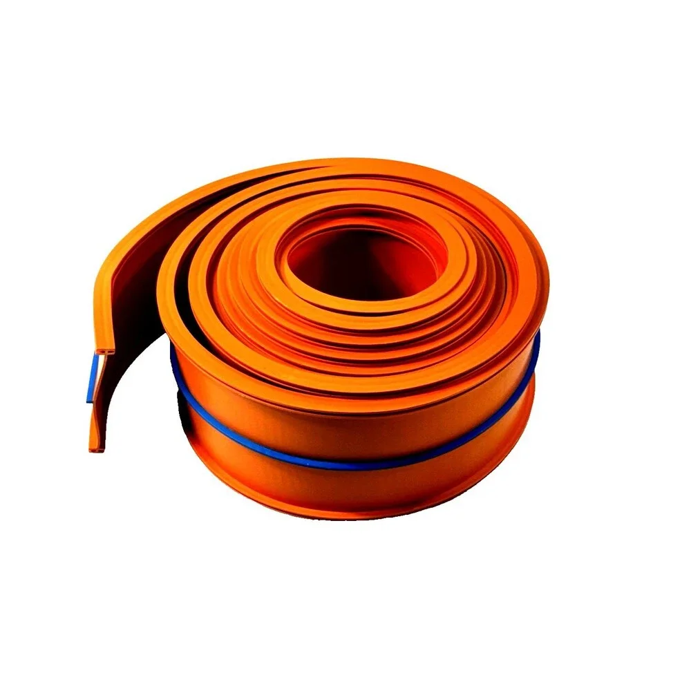 Vintage Orange Flexible Rubber Replacement Toy Race Track 14' Roll